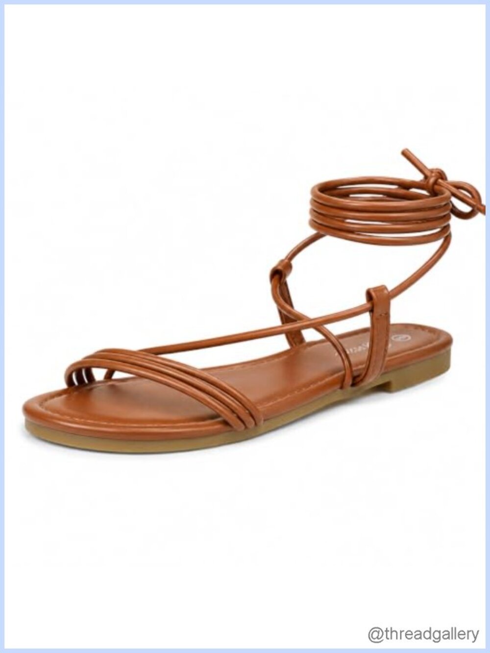 Lace Up Gladiator Flat Sandals Strappy Tie Up Dressy Womens